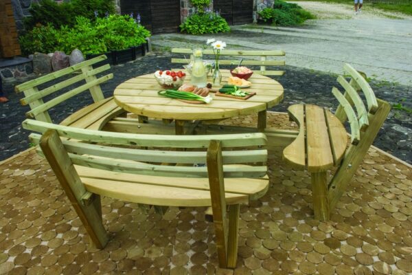 Ronde picknicktafel - Afbeelding 2
