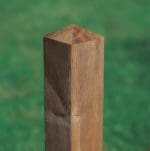 Grenen poortpaal 14 x 14