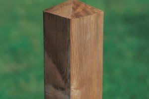 Grenen poortpaal 14 x 14