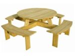 Ronde picknicktafel Lancelot