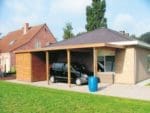 Aanbouwcarport grenen classic