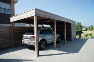 carport plat dak padoek