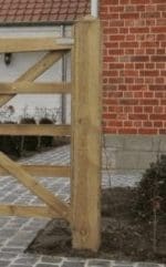 Grenen poortpaal 15x15