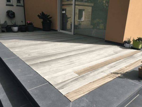 Padoek geschaafde plank 25 x140 - 4 x 4,5m - Afbeelding 5