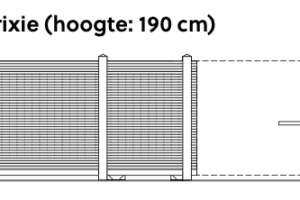 Schuifpoort Trixie - Padoek zwevend
