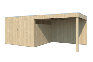 Tuinhuis QBV 600 x 298 brede latjes - 8112EXT300