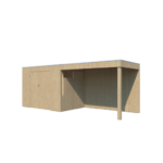 Tuinhuis QBV 600 x 198 smalle latjes - 8311EXT300