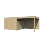 Tuinhuis QBV 600 x 298 smalle latjes - 8312EXT300