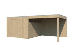 Tuinhuis QBV 600 x 298 smalle latjes - 8312EXT300
