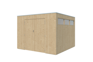 Tuinhuis QBV 298 x  298 smalle latjes - 8312