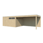 Tuinhuis QBV 802 x 298 smalle latjes - 8313EXT400