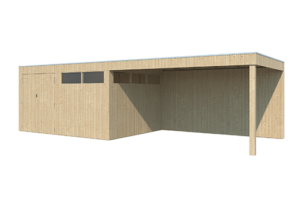 Tuinhuis QBV 802 x 298 smalle latjes - 8313EXT400
