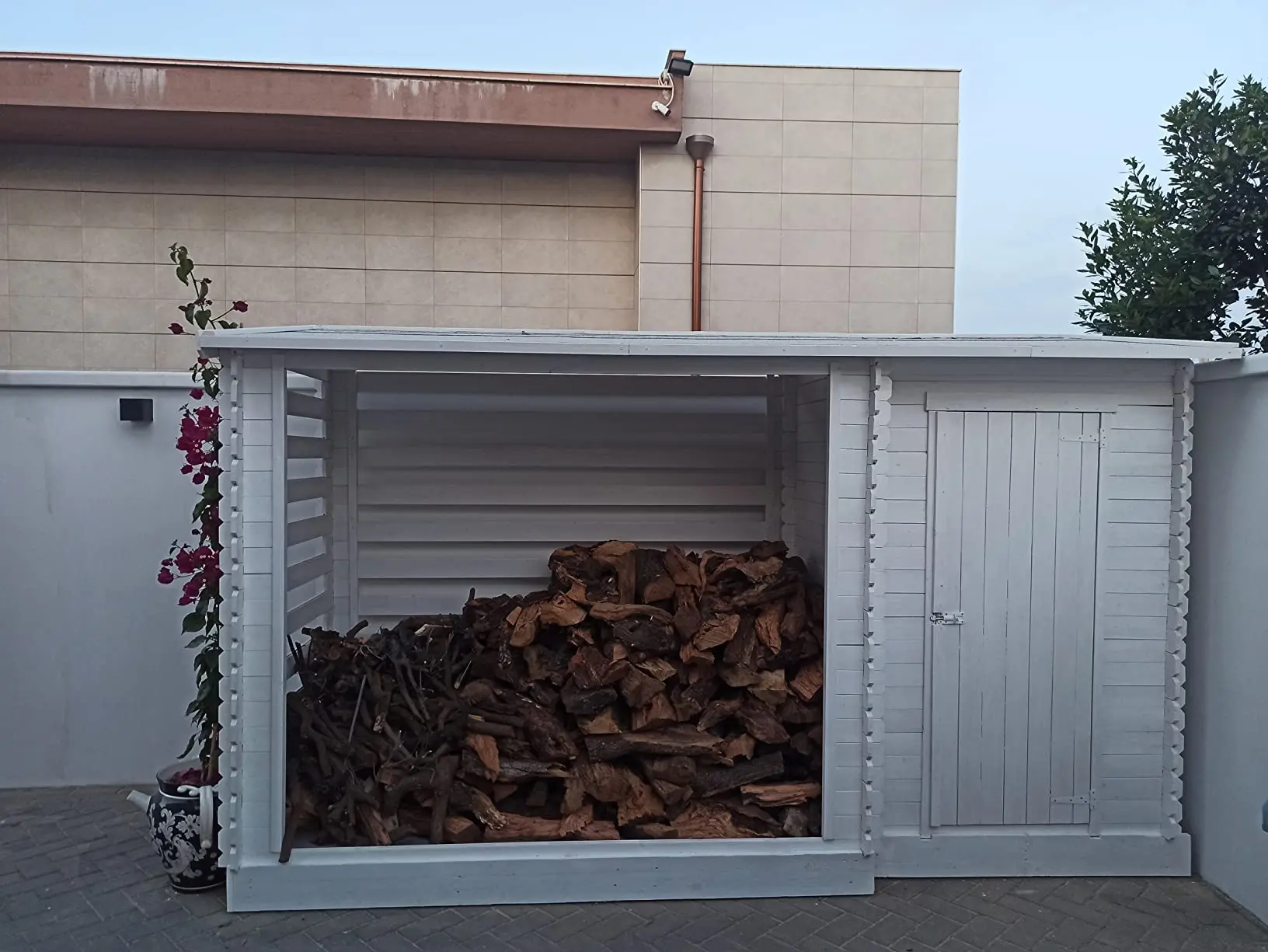 Houtopslag voor brandhout M205 - 344 x 130cm - 4m3 - Afbeelding 5