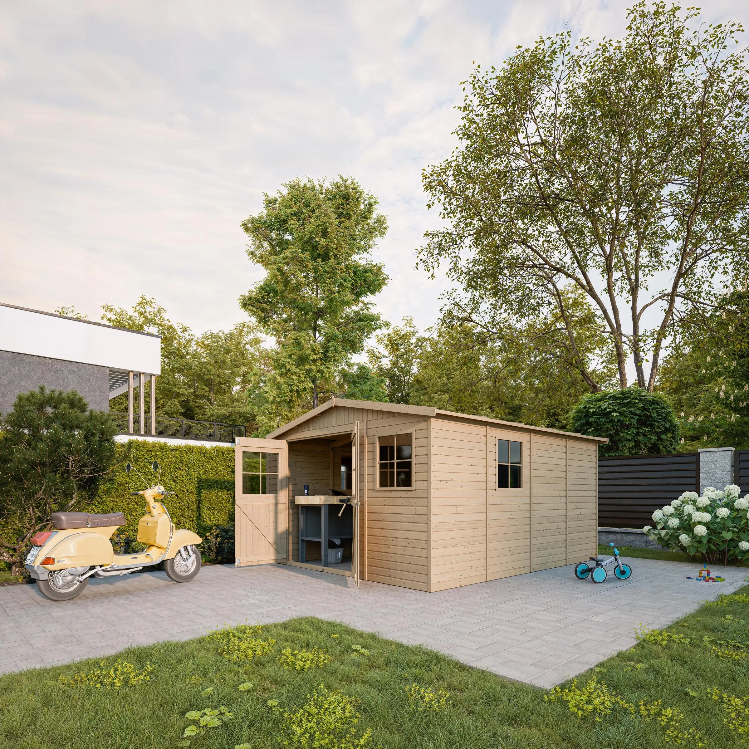 Tuinhuis M336 – 303 x 395 cm – 12 m2 - Afbeelding 2