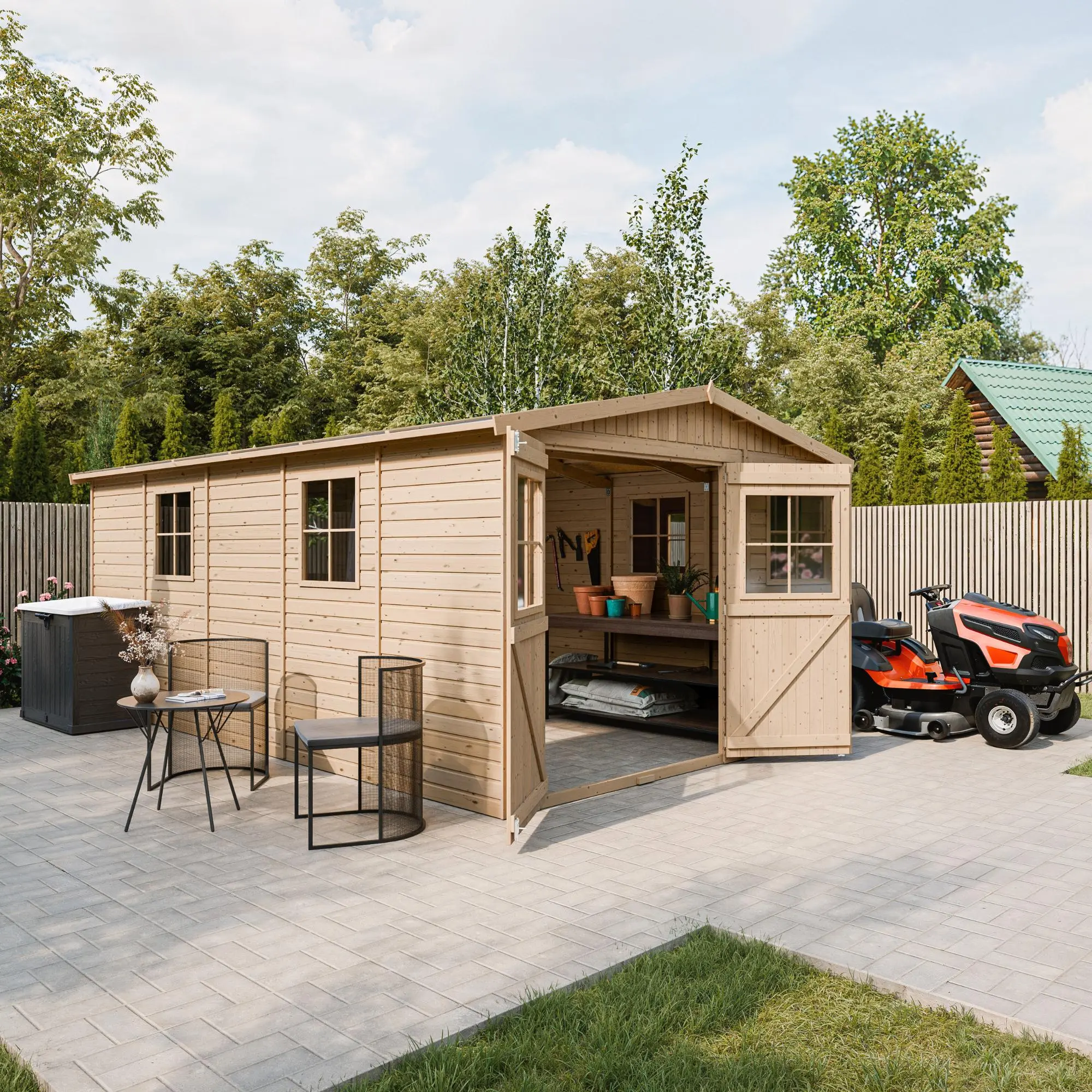 Tuinhuis M337 – 303 x 493 cm – 15 m2 - Afbeelding 2