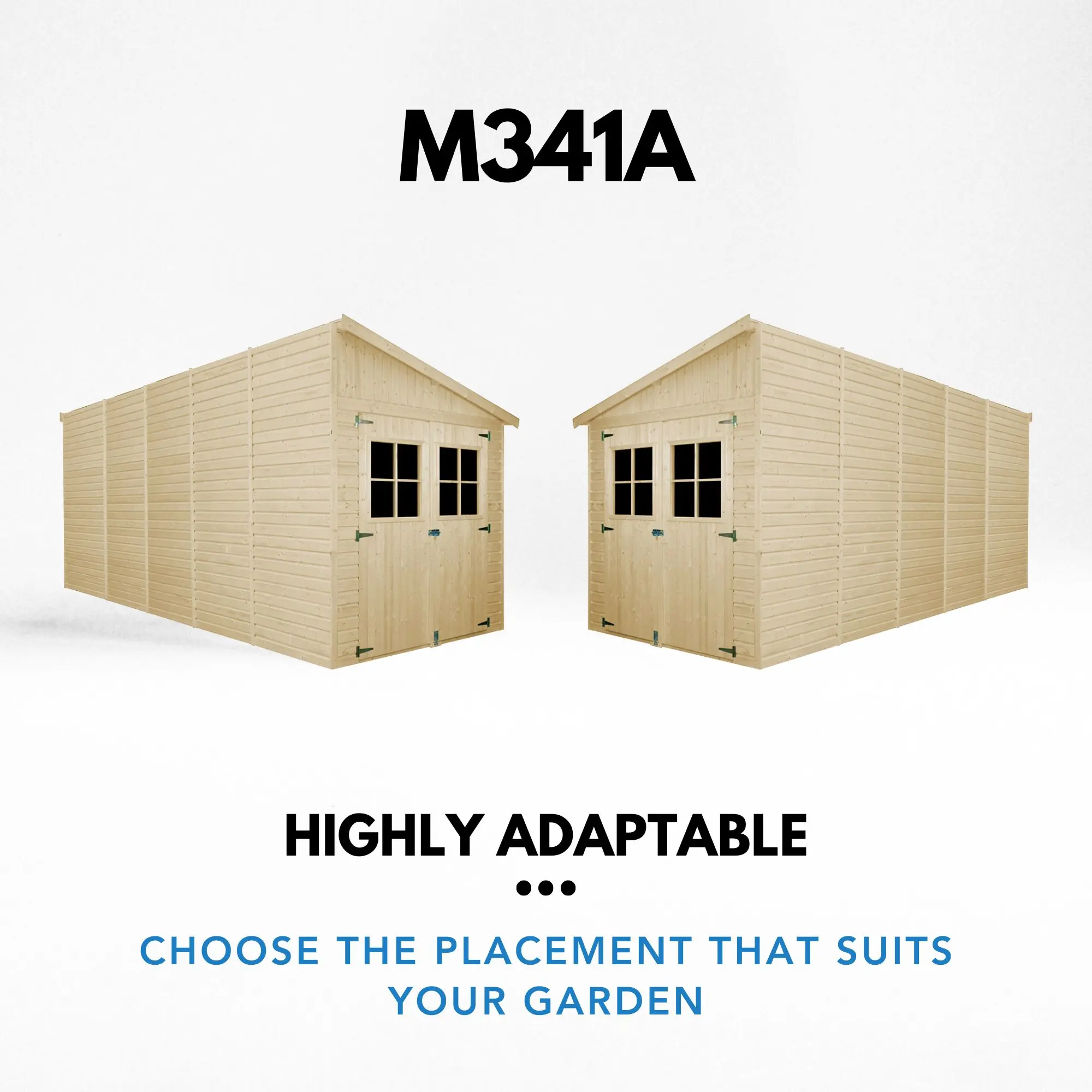 Tuinhuis M341A – 201 x 493 cm – 10 m2 - Afbeelding 5