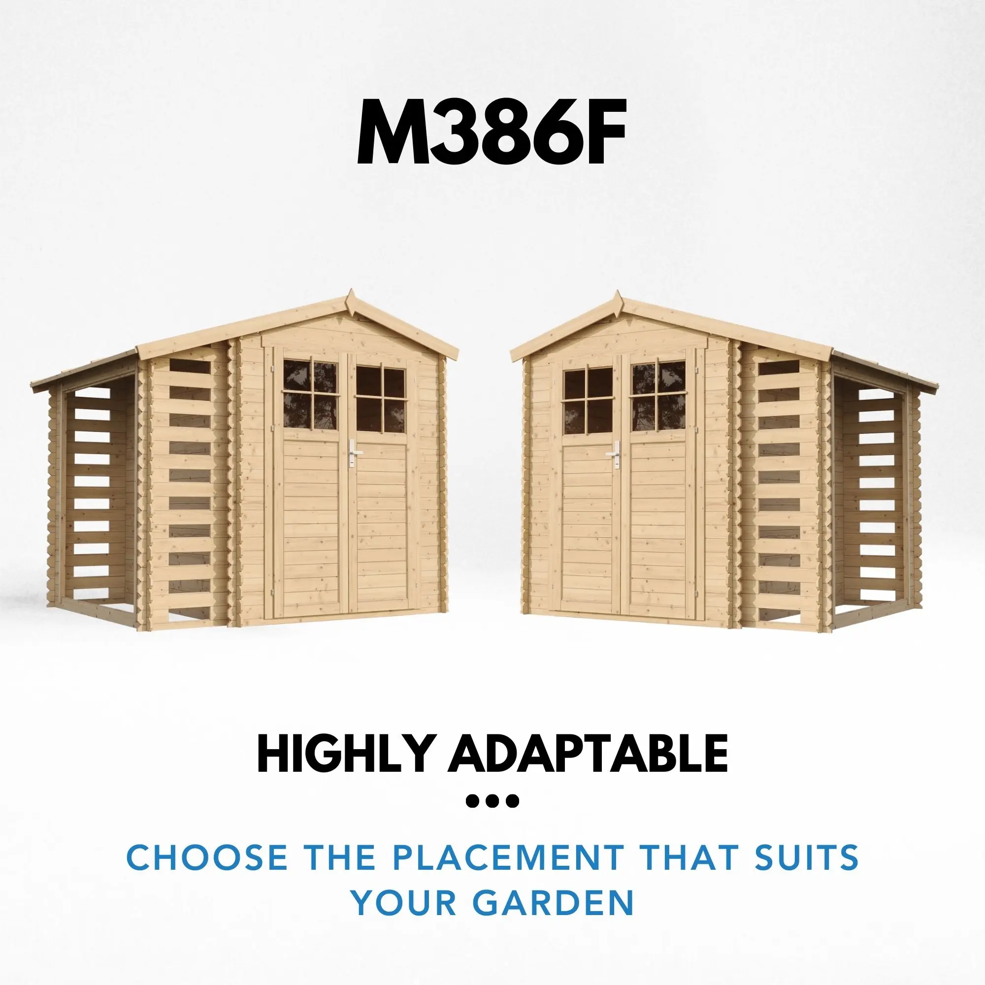 Tuinhuis M386F – 256 x 200 cm – 5 m2 - Afbeelding 5