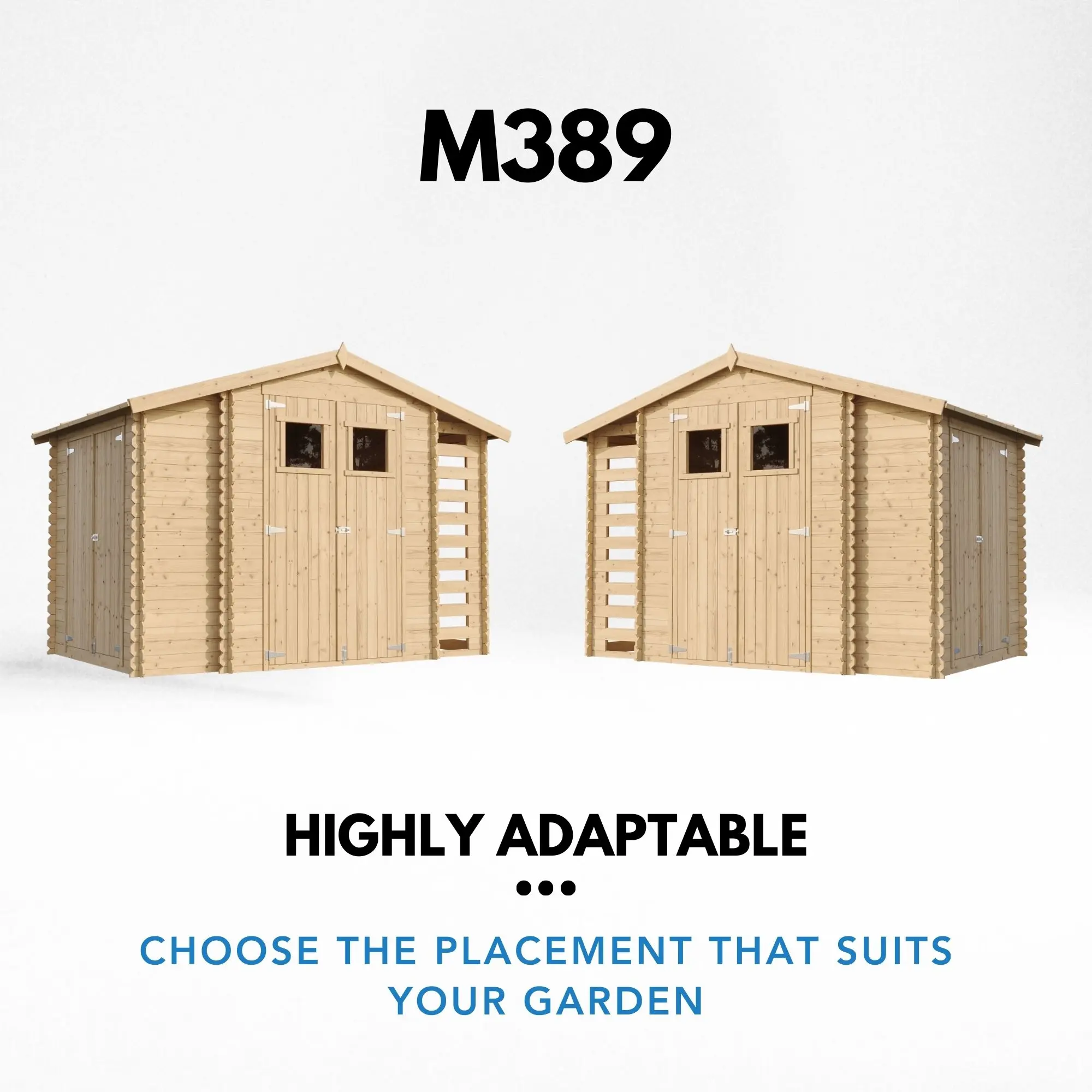 Tuinhuis M389 – 312 x 200 cm – 6 m2 - Afbeelding 4