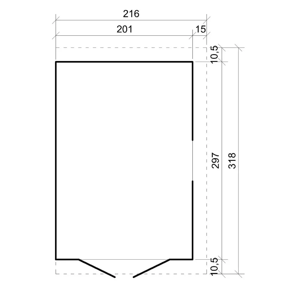 Tuinhuis M339 – 201 x 297 cm – 6 m2 - Afbeelding 8