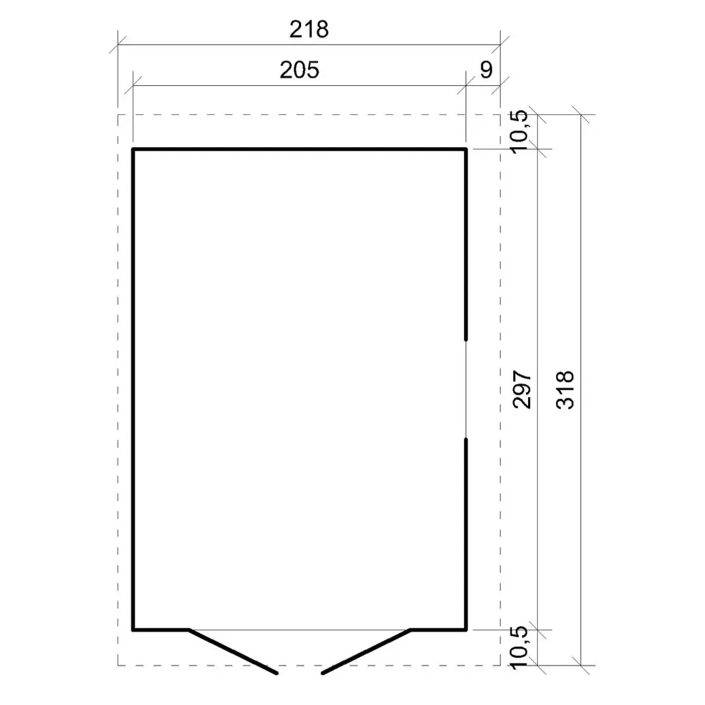 Tuinhuis M339A – 201 x 297 cm – 6 m2 - Afbeelding 8