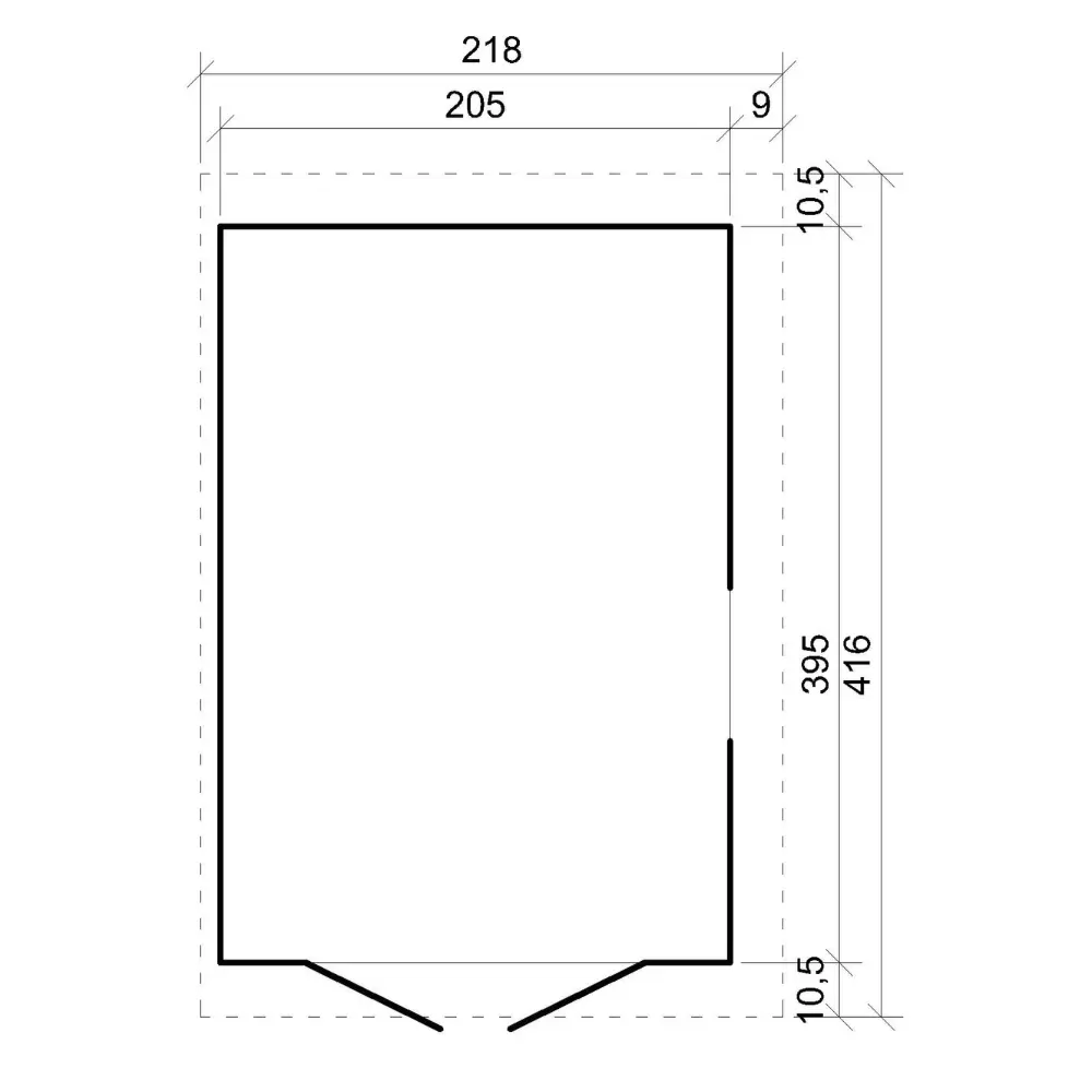 Tuinhuis M340A – 205 x 395 cm – 8 m2 - Afbeelding 7