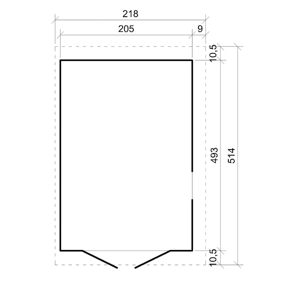 Tuinhuis M341A – 201 x 493 cm – 10 m2 - Afbeelding 7