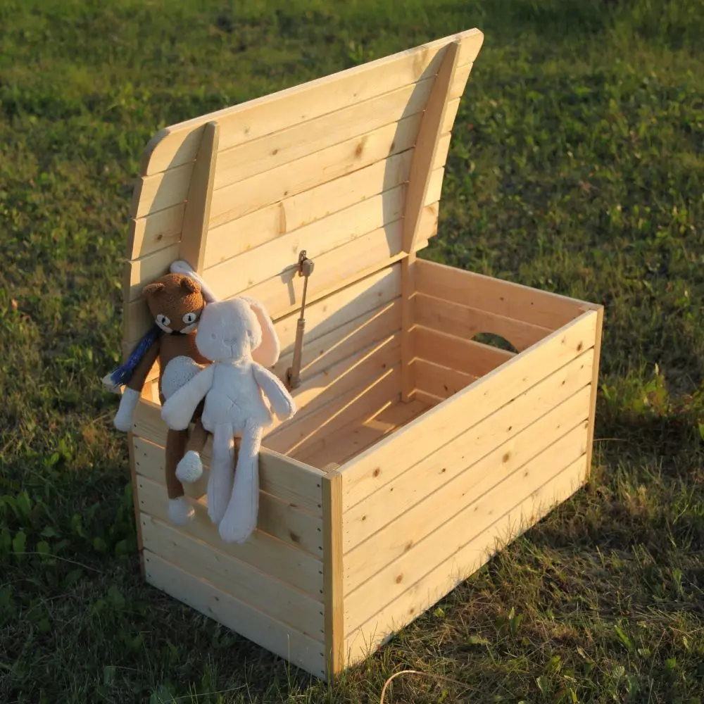 Houten speelgoedkist M034 - Afbeelding 2