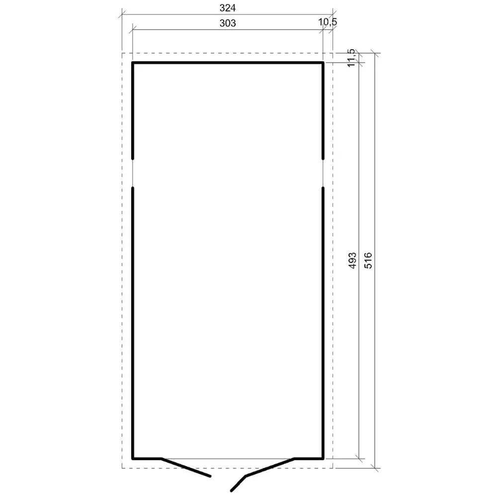 Houten garage M101 – 493 x 303 cm – 15 m2 - Afbeelding 6