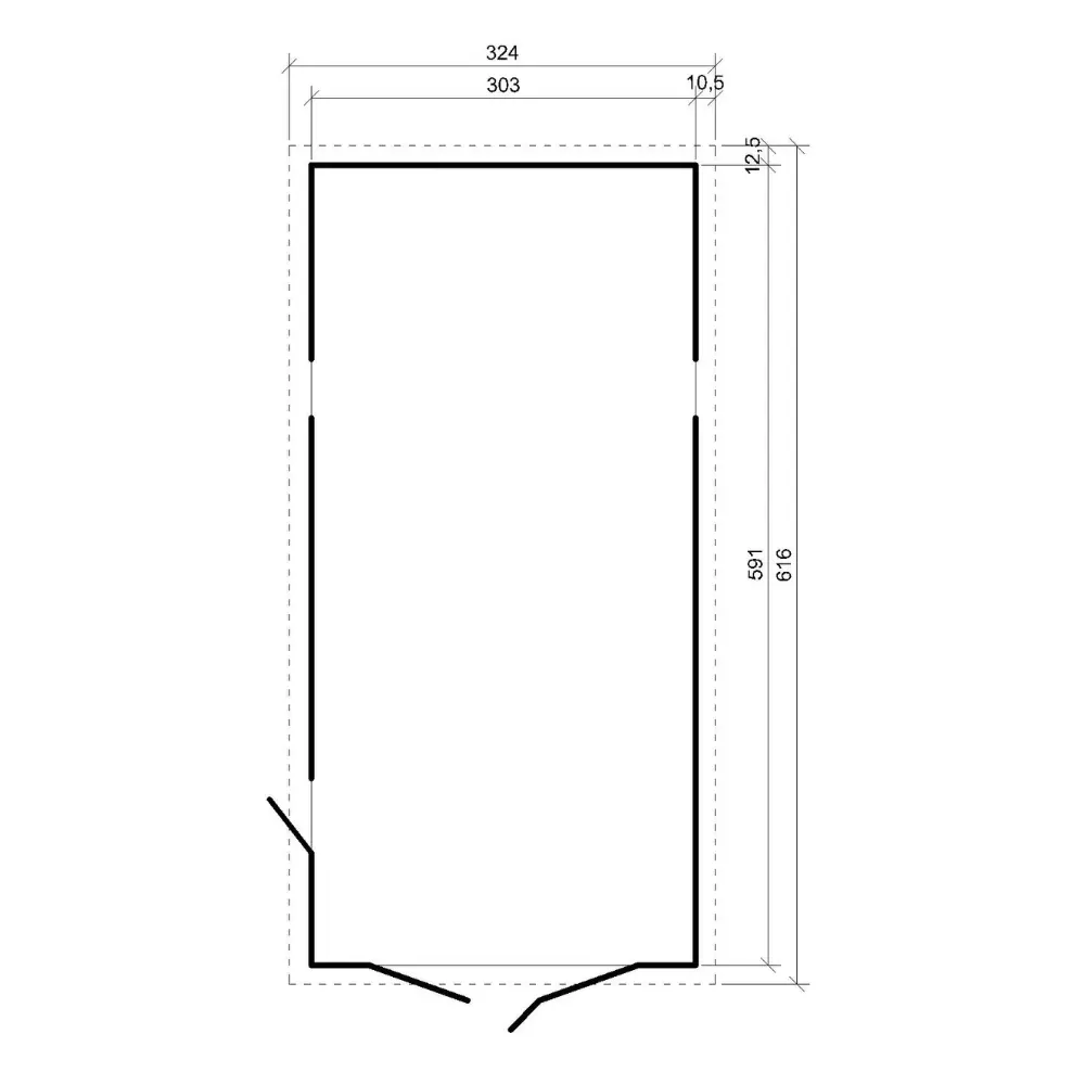 Houten garage M102 – 591 x 303 cm – 18 m2 - Afbeelding 5