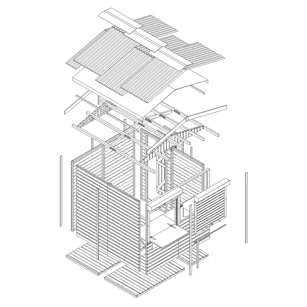Kiosk of buitenbar M149Z - 205 x 199 cm – 4 m2 - Afbeelding 8