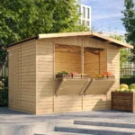 houten kiosk m150