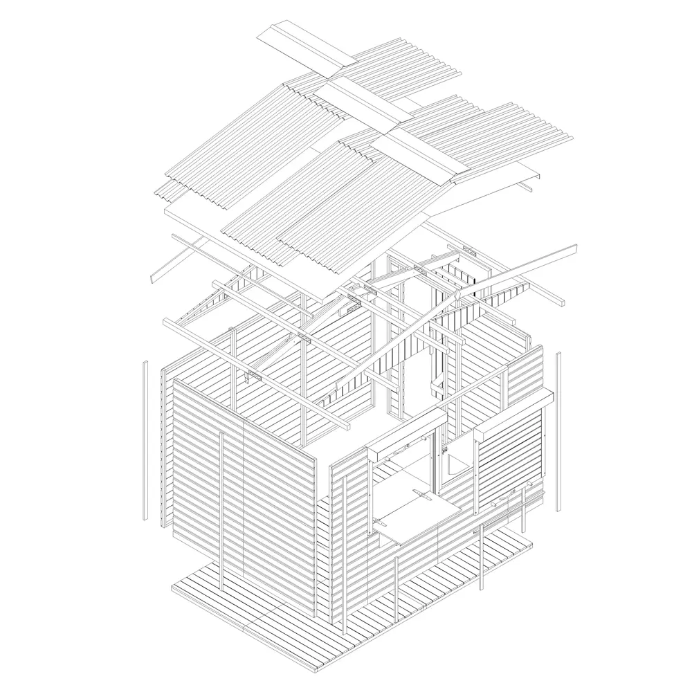 Kiosk of buitenbar M150Z - 303 x 199 cm – 6 m2 - Afbeelding 8