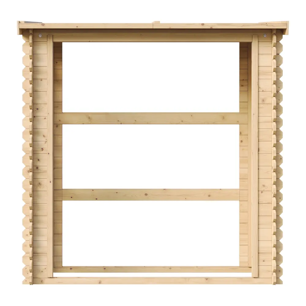 Houtopslag voor brandhout M201 - 168 x 70cm - 1,75m3 - Afbeelding 4