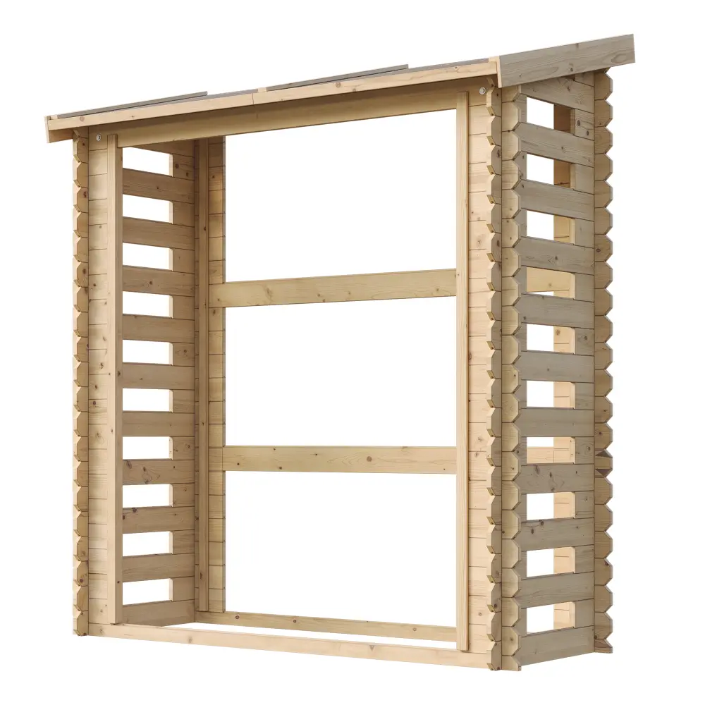 Houtopslag voor brandhout M201 - 168 x 70cm - 1,75m3 - Afbeelding 3