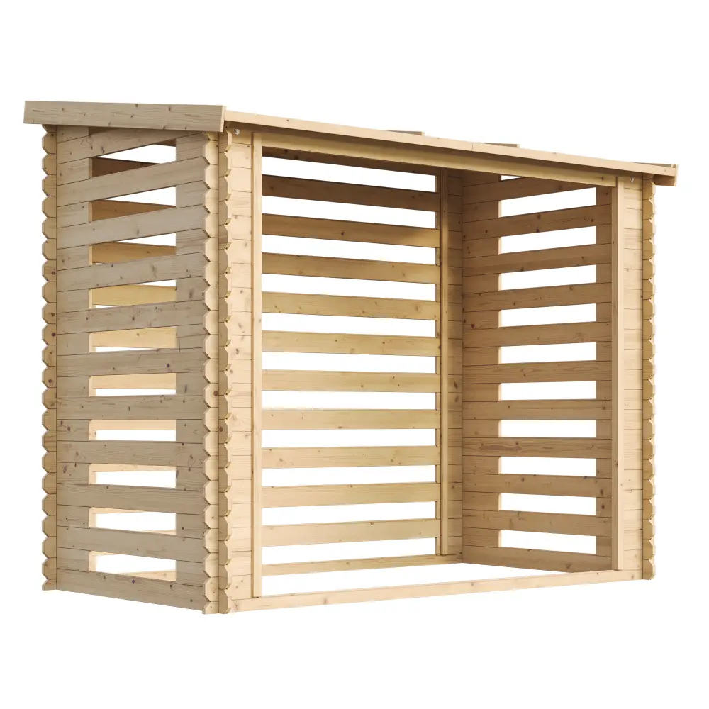 Houtopslag voor brandhout M202 - 228 x 130cm - 4m3 - Afbeelding 4