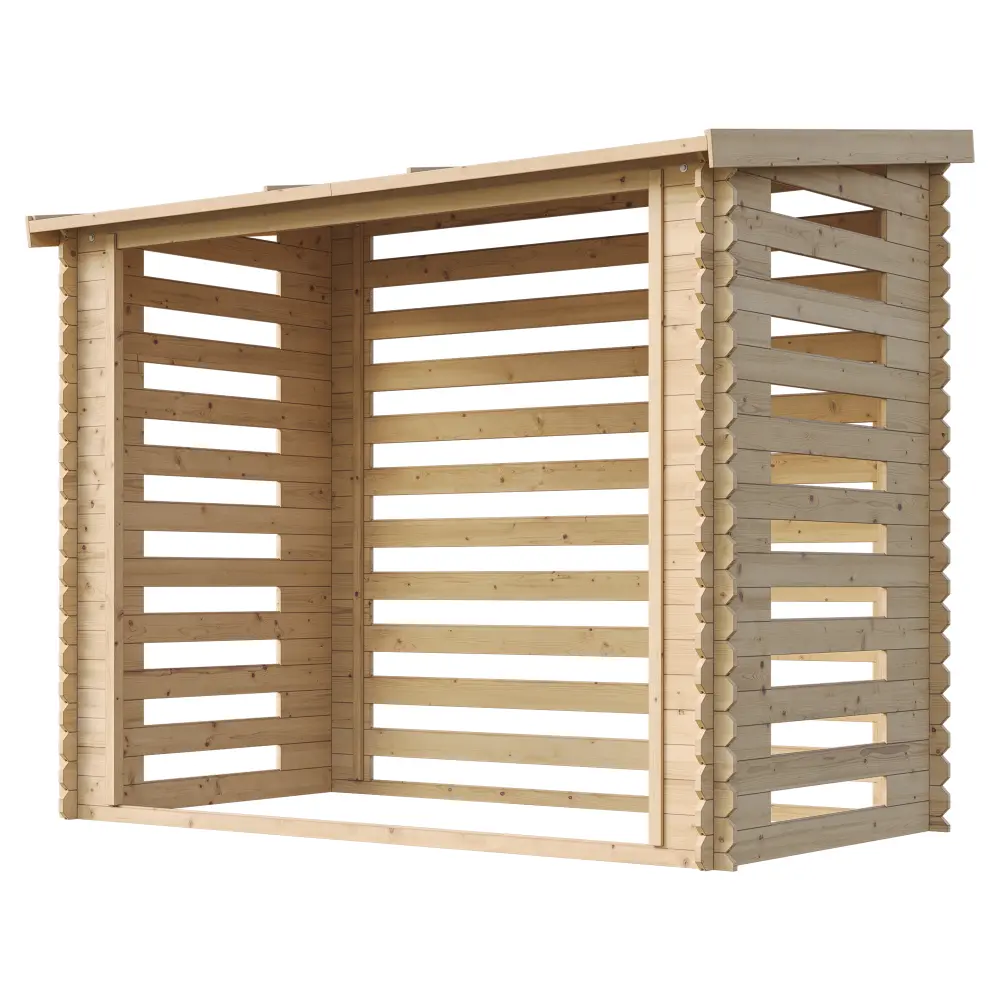 Houtopslag voor brandhout M202 - 228 x 130cm - 4m3 - Afbeelding 2
