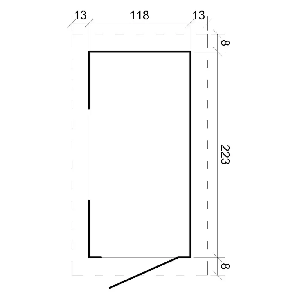 Tuinhuis M306 – 130 x 235 cm – 3 m2 - Afbeelding 5