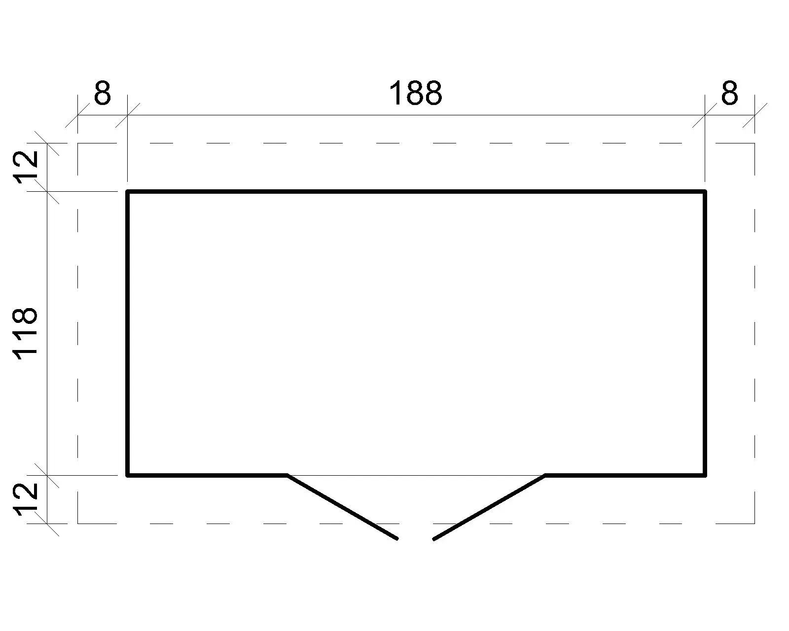 Tuinhuis M311C – 200 x 130 cm – 2 m2 - Afbeelding 5