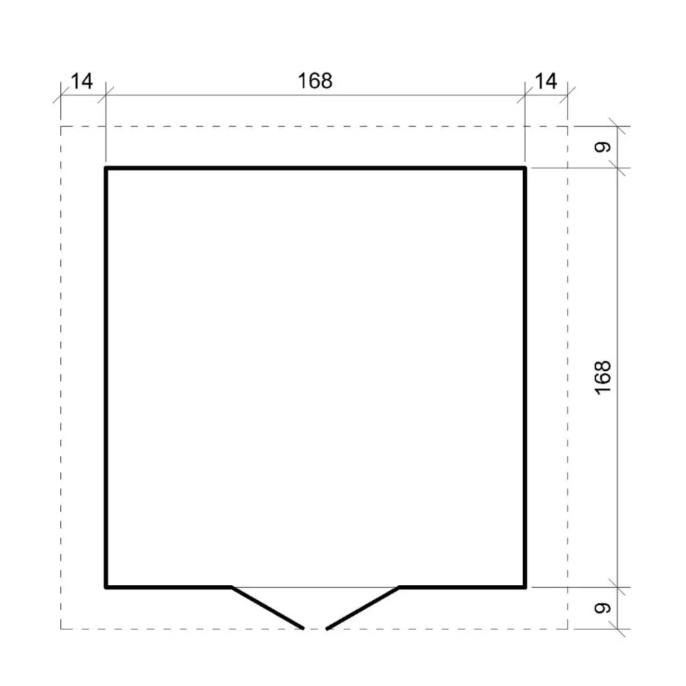 Tuinhuis M320C – 180 x 180 cm – 3 m2 - Afbeelding 2