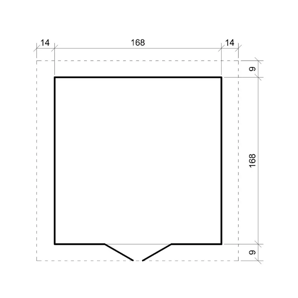 Tuinhuis M320F – 180 x 180 cm – 3 m2 - Afbeelding 7