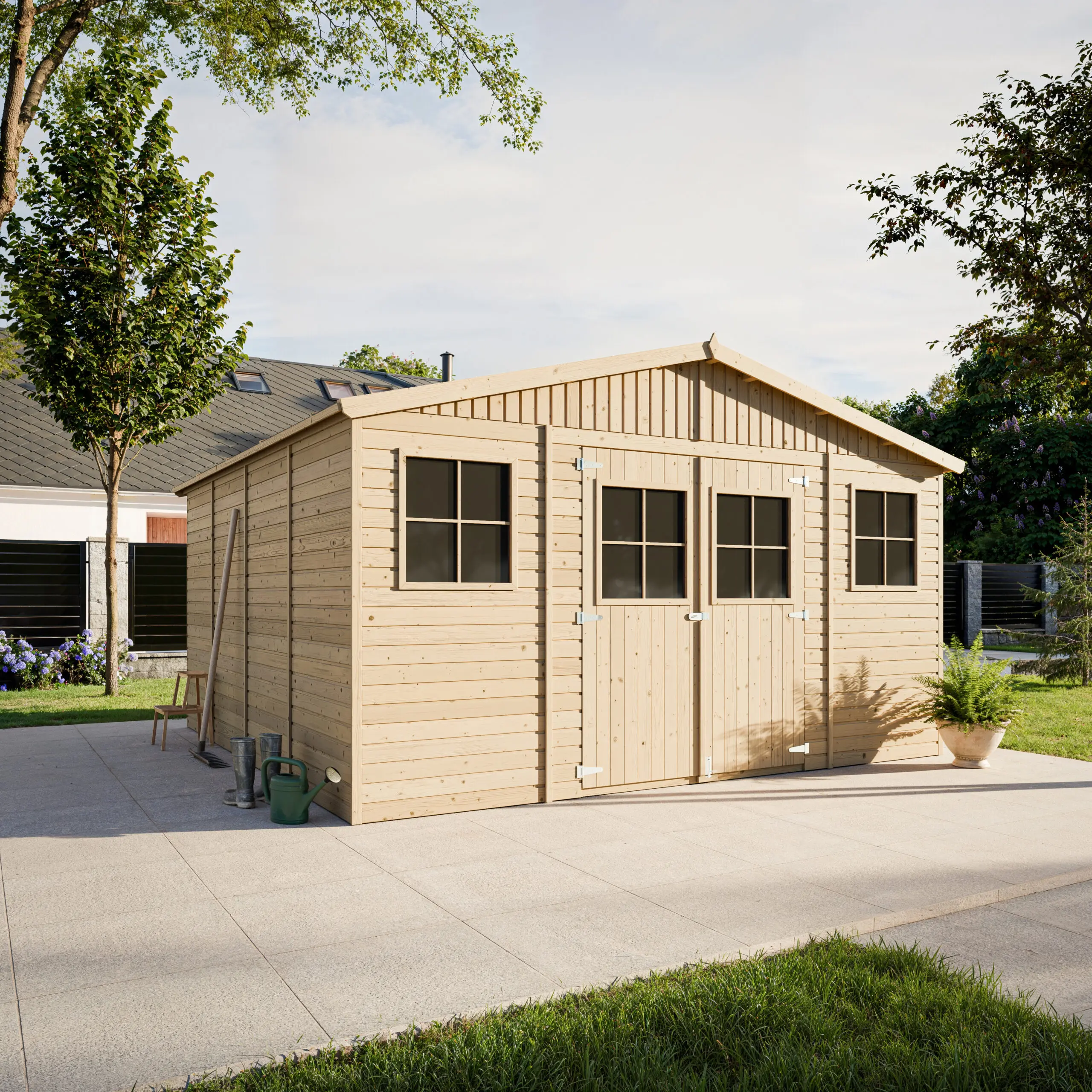 houten tuinhuis m330