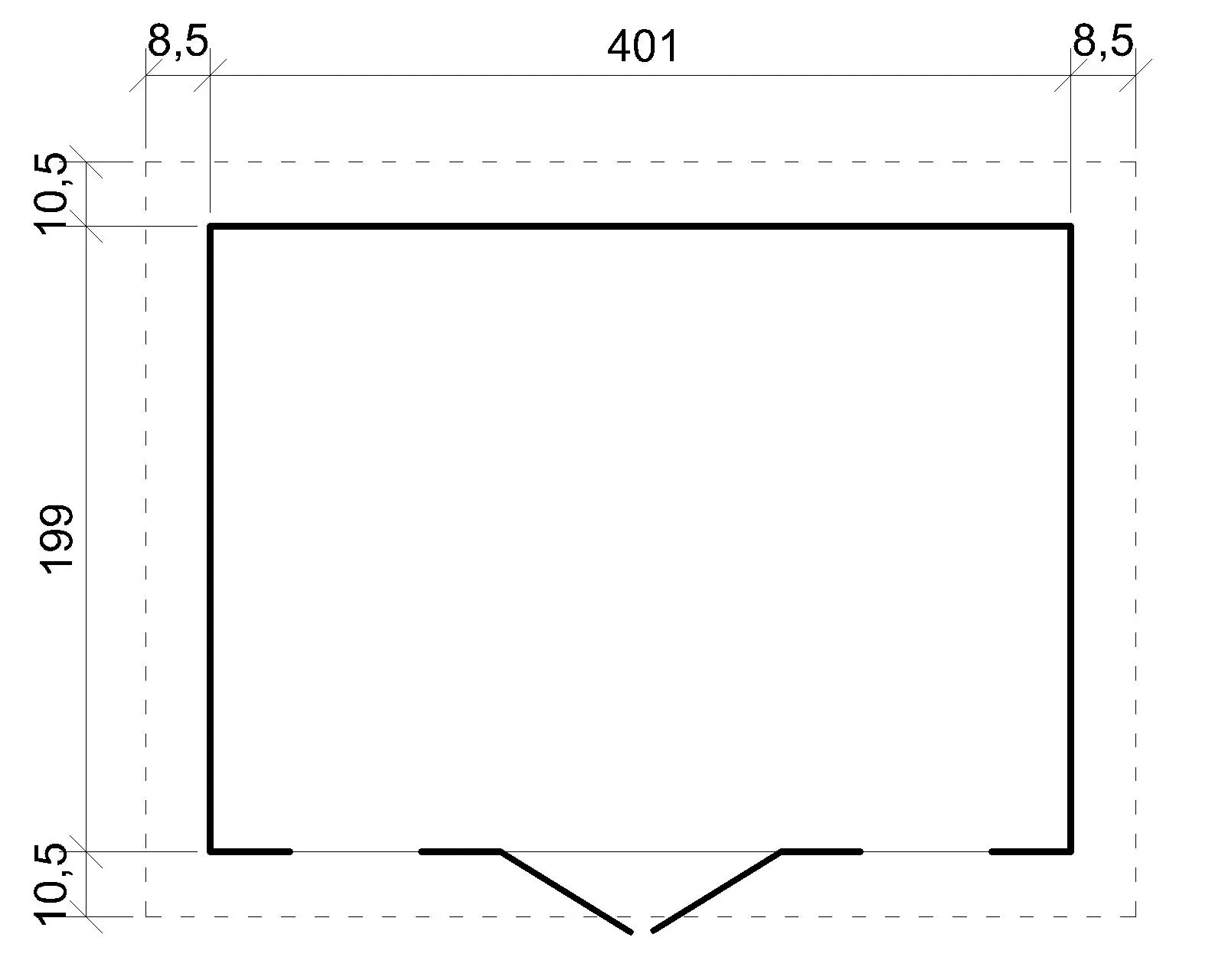 Tuinhuis M332 – 401 x 199 cm – 8 m2 - Afbeelding 6
