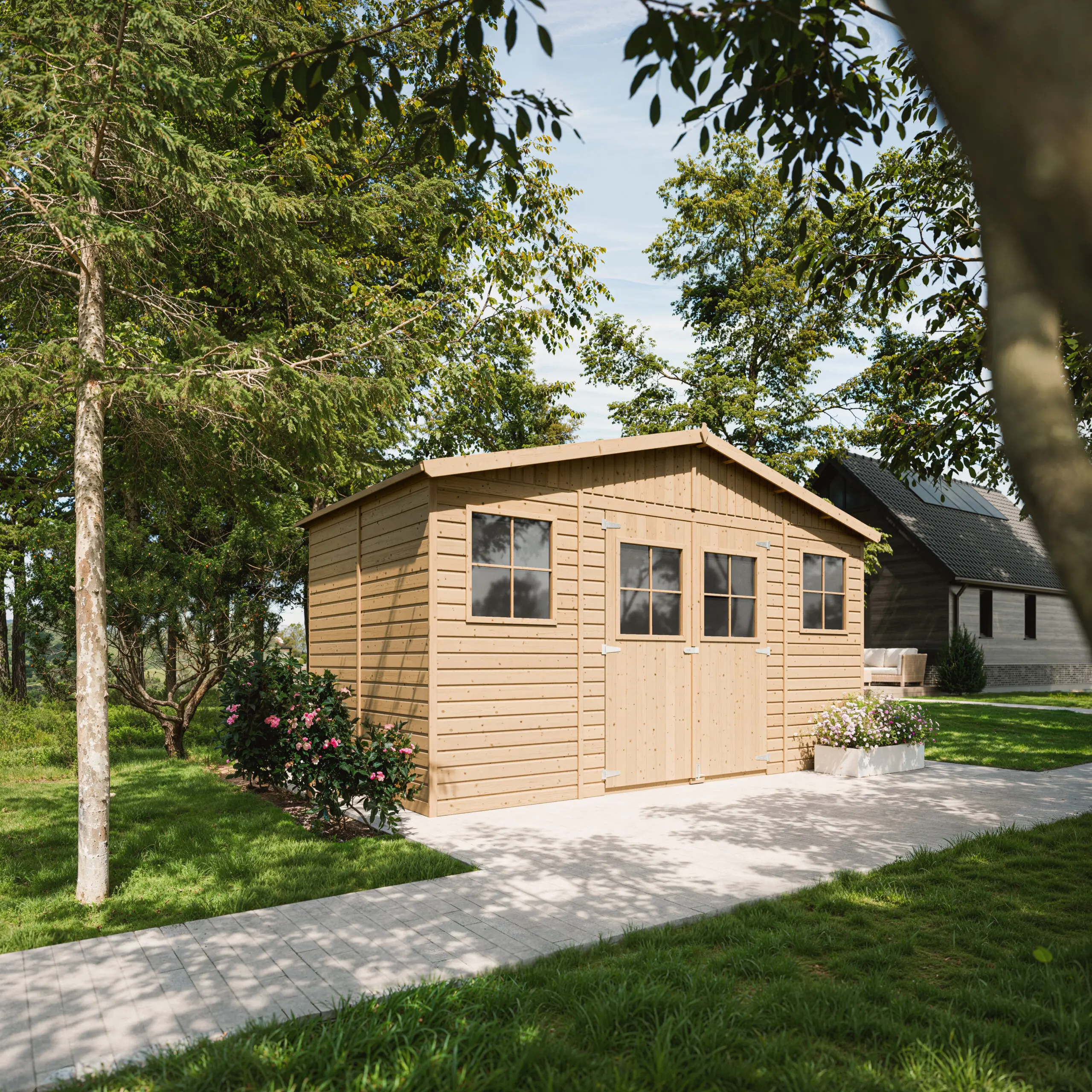 houten tuinhuis m332