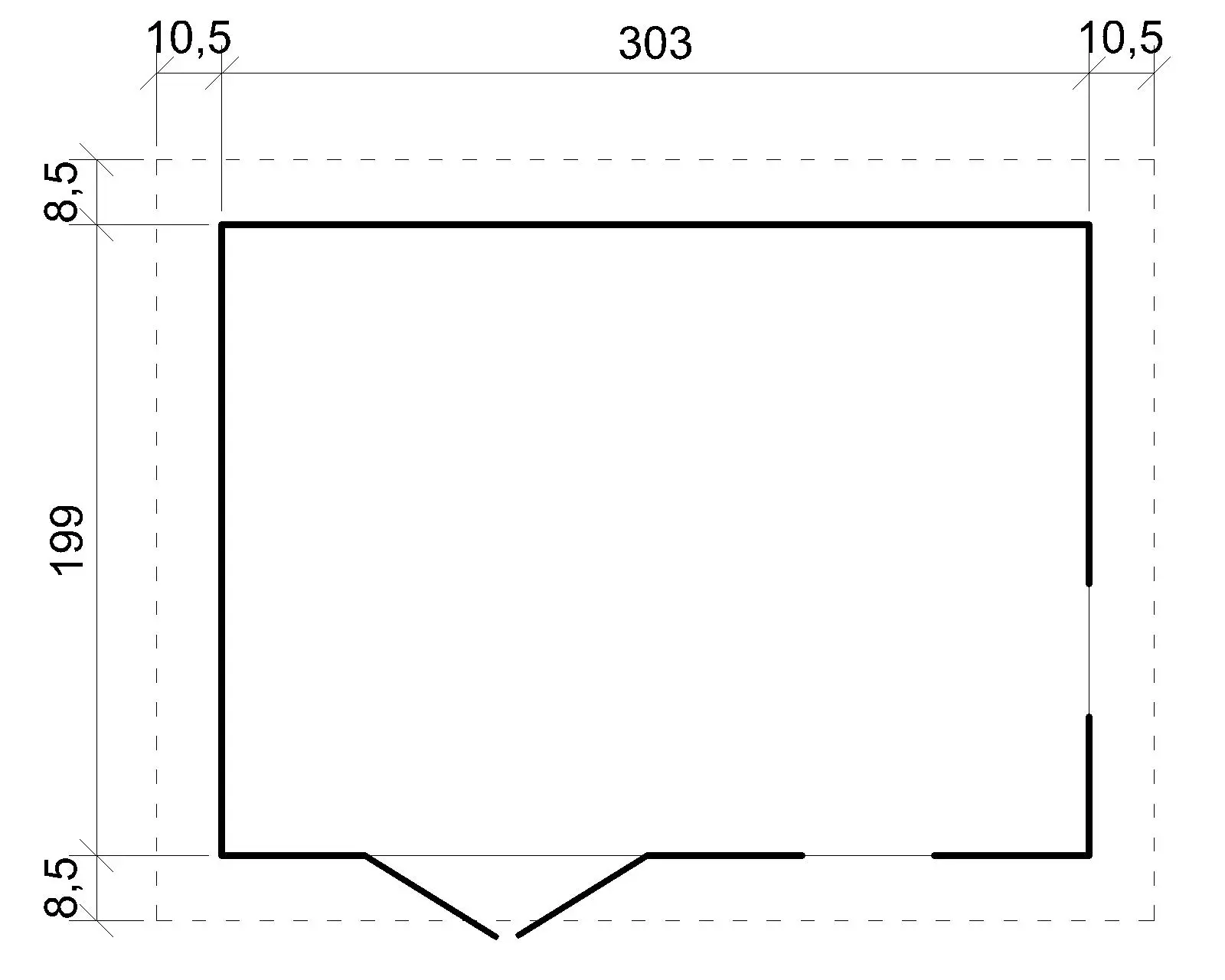 Tuinhuis M334 – 303 x 199 cm – 6 m2 - Afbeelding 7