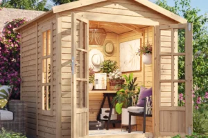 houten tuinkantoor M351FB