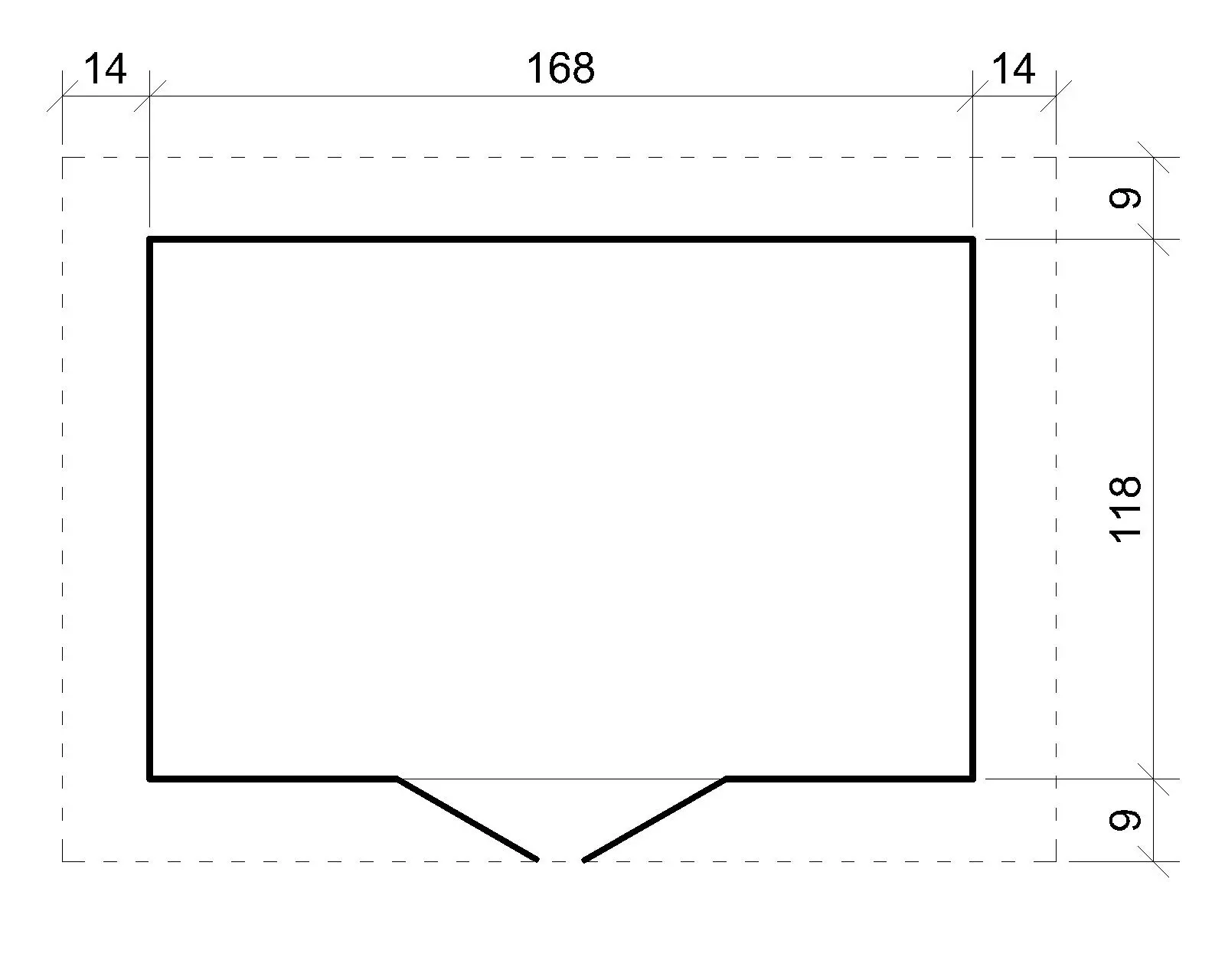 Tuinhuis M367 – 180 x 130 cm – 2 m2 - Afbeelding 7