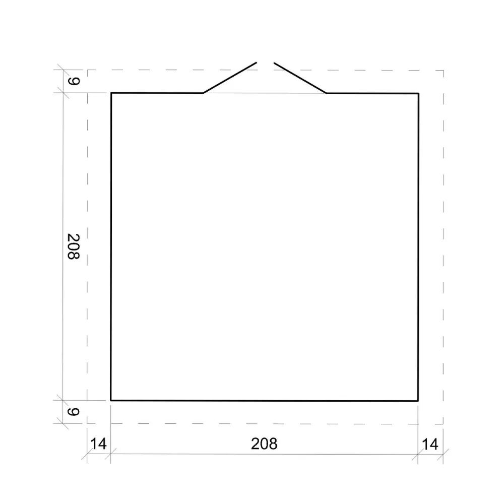 Tuinhuis M369 – 220 x 220 cm – 4 m2 - Afbeelding 6