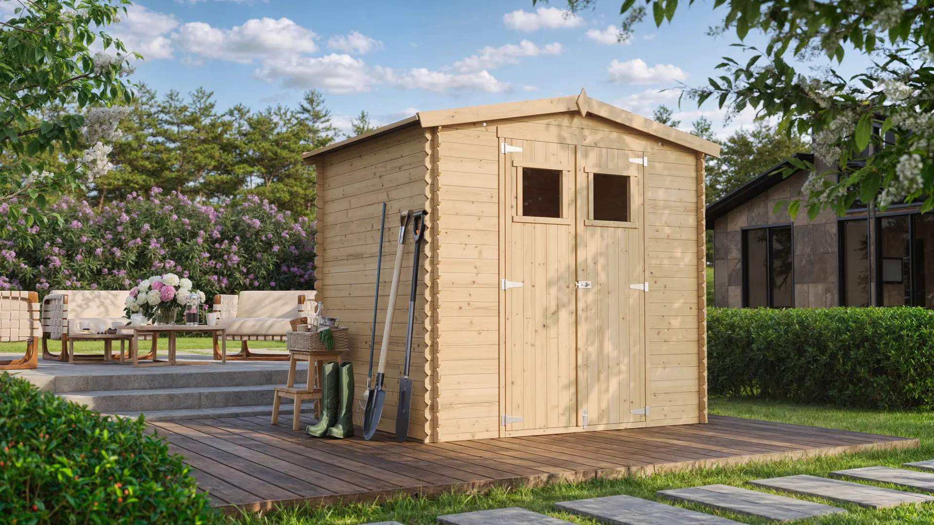 Tuinhuis M369 – 220 x 220 cm – 4 m2 - Afbeelding 2