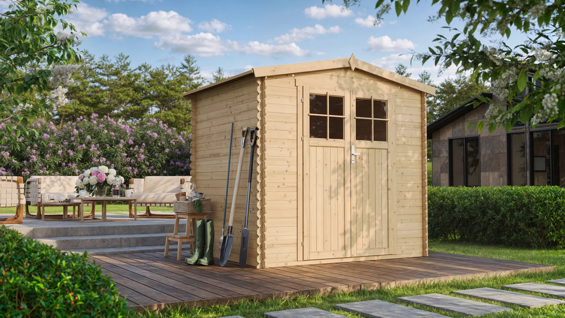 Tuinhuis M369F – 220 x 220 cm – 4 m2 - Afbeelding 2