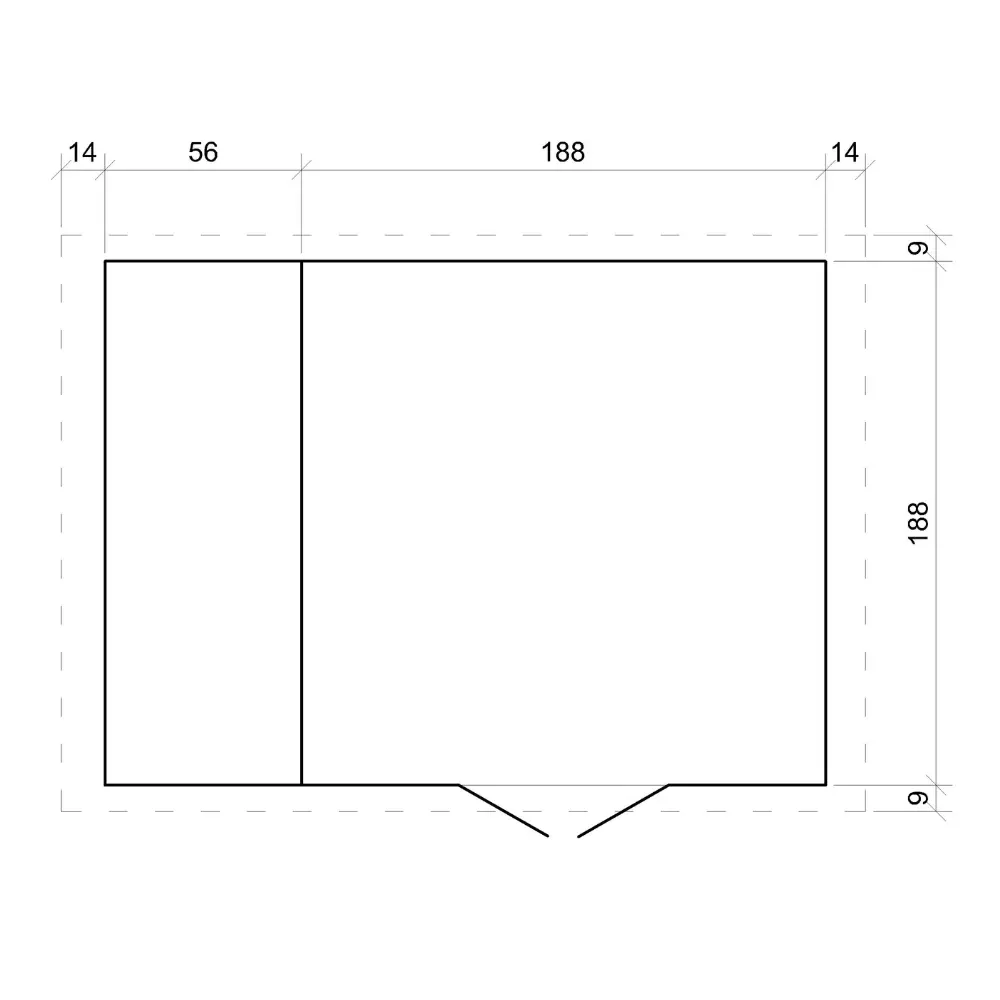 Tuinhuis M386F – 256 x 200 cm – 5 m2 - Afbeelding 7